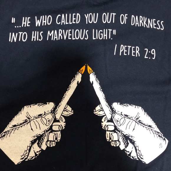 Orthodox Church Foundation “Real Break 2015” 100% Cotton Navy T-Shirt, Size L - Picture 5 of 8